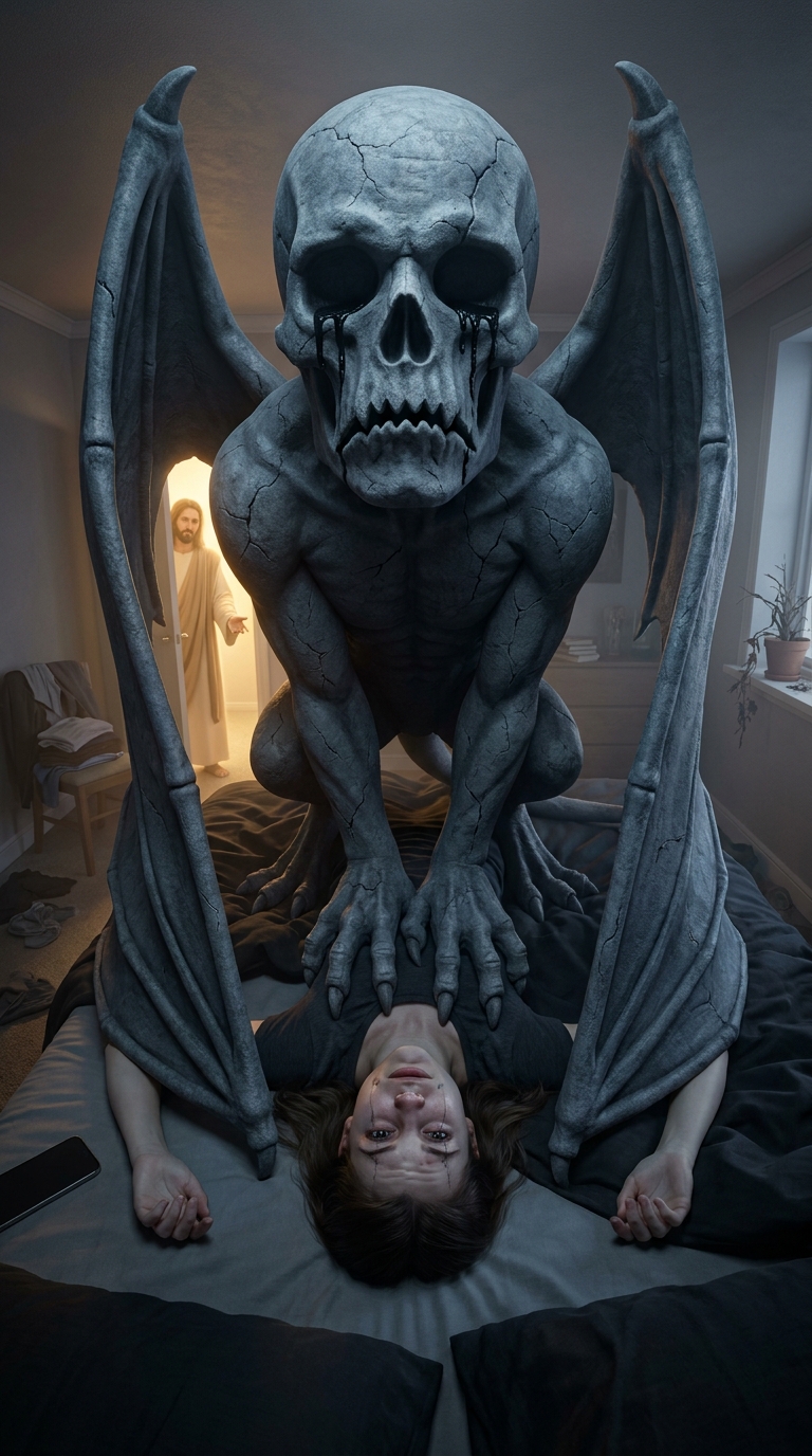 El Demonio que te Aplasta de Noche