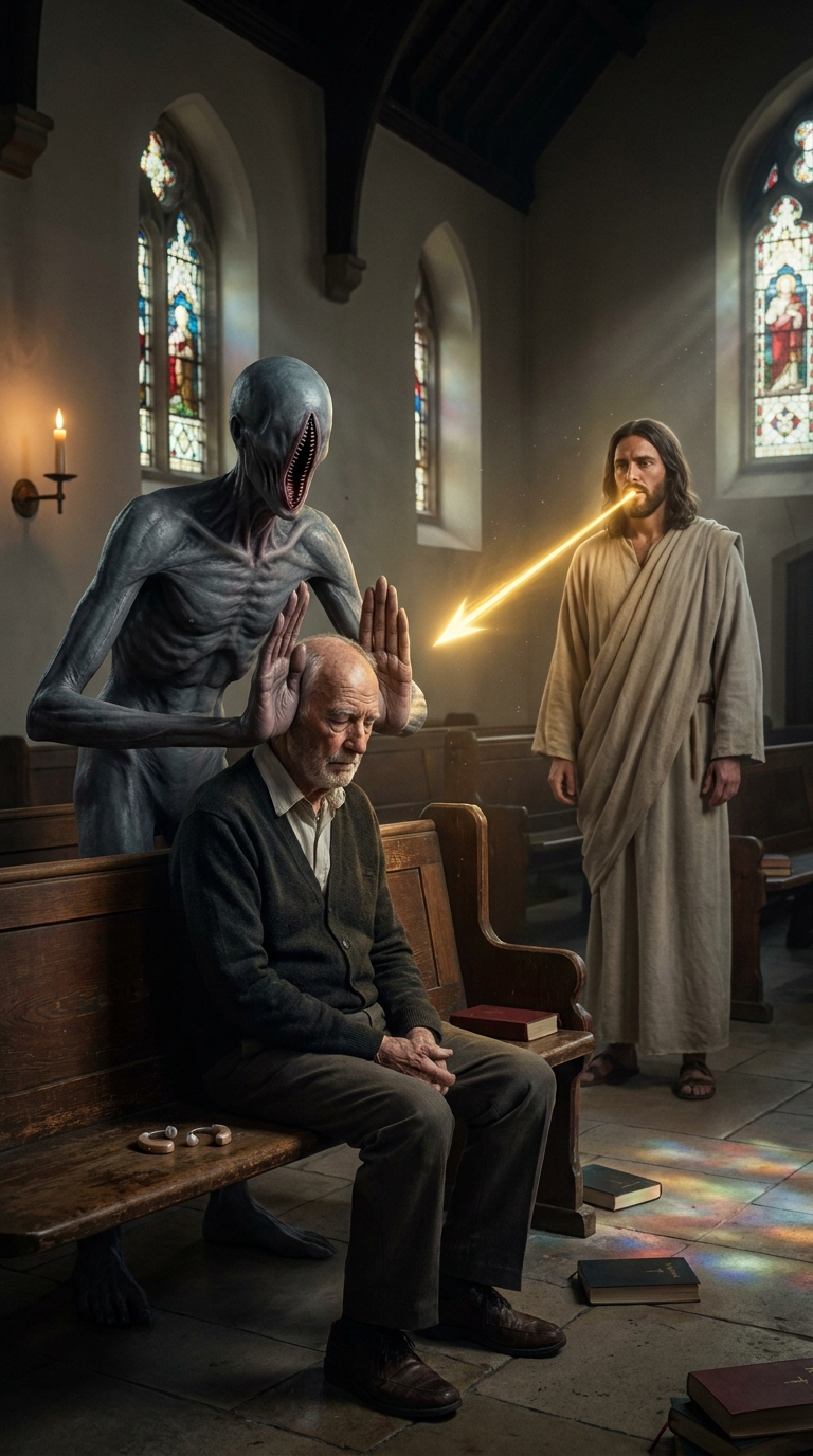 El demonio que te tapa los oídos en la iglesia